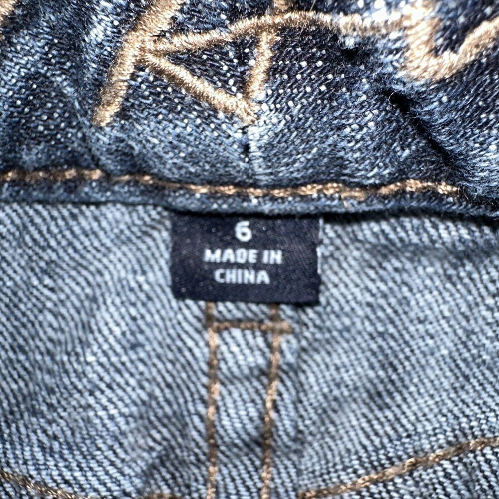 Vintage Tommy Hilfiger Denim Maxi Skirt Front/rear Pockets size 6-buttons (SO13) - Picture 5 of 8